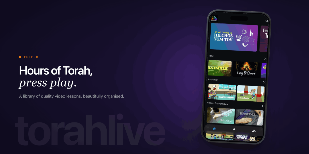 Torah Live — educational video learning platform